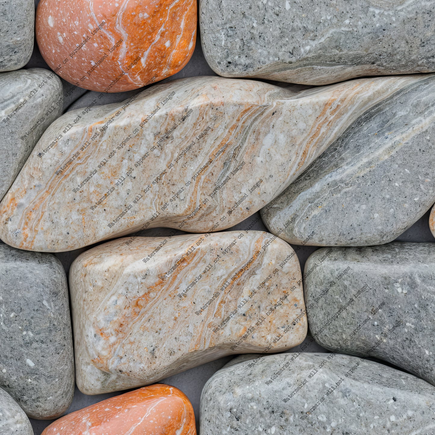 River Rock Wall pack, seamless pattern / tiles / texture 2048*2048 pixels, 300dpi, PNG 10 images - ArtRemade