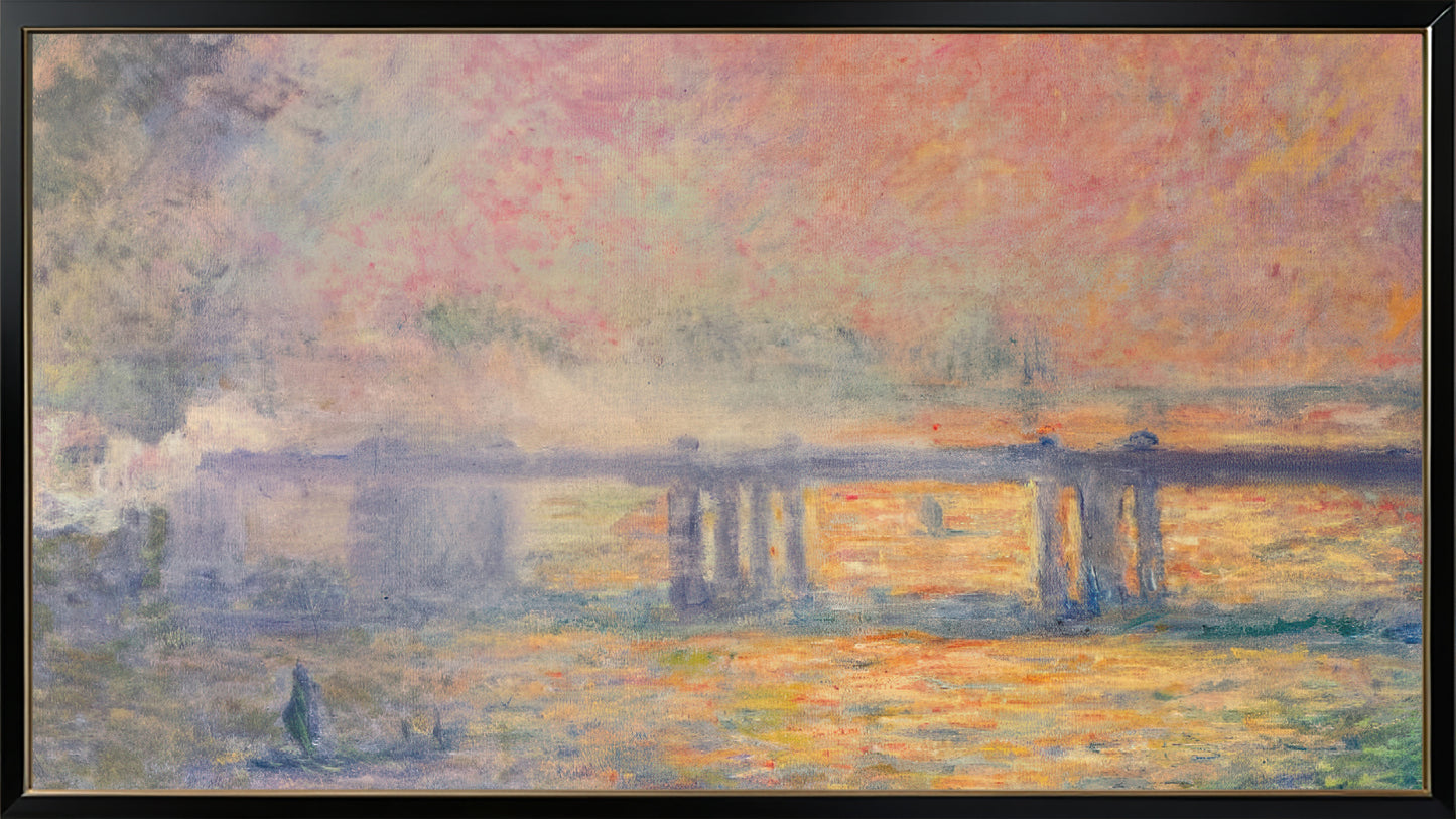 Claude Monet 16:9 Tv Art, set of 5 framed images - ArtRemade
