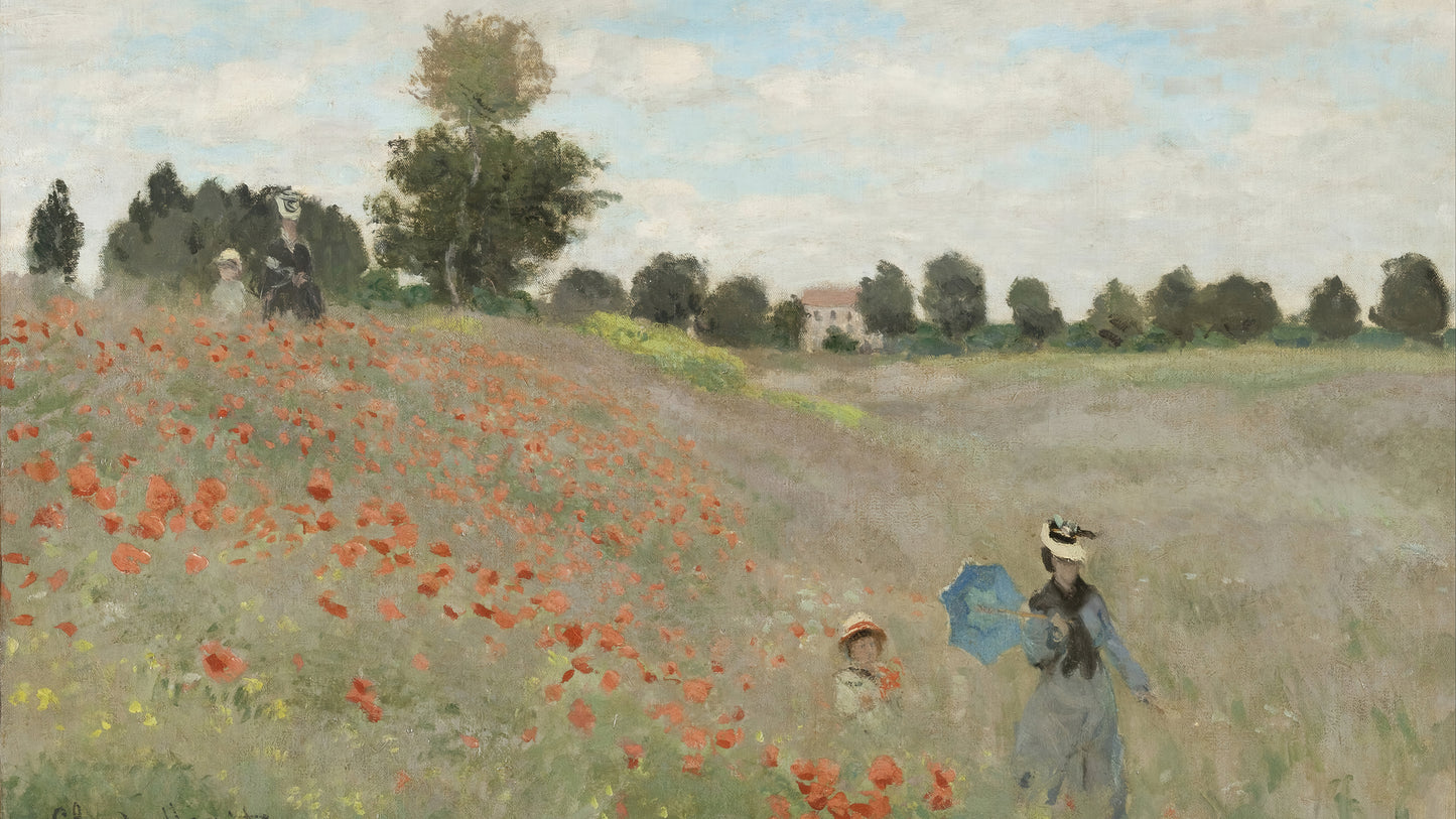 French Countryside Monet Art - Rural Landscape Digital Prints for Large Screens