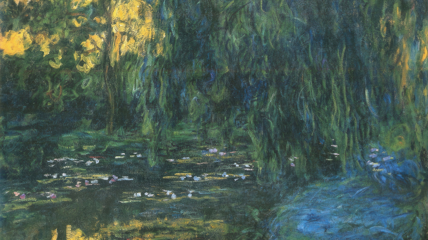 Monet Water Reflections - Seine River Impressionist Paintings for TV Display (16:9)