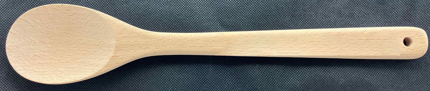 Wooden spoon that can be laser engraved with any message, made of solid European Beech, great gift