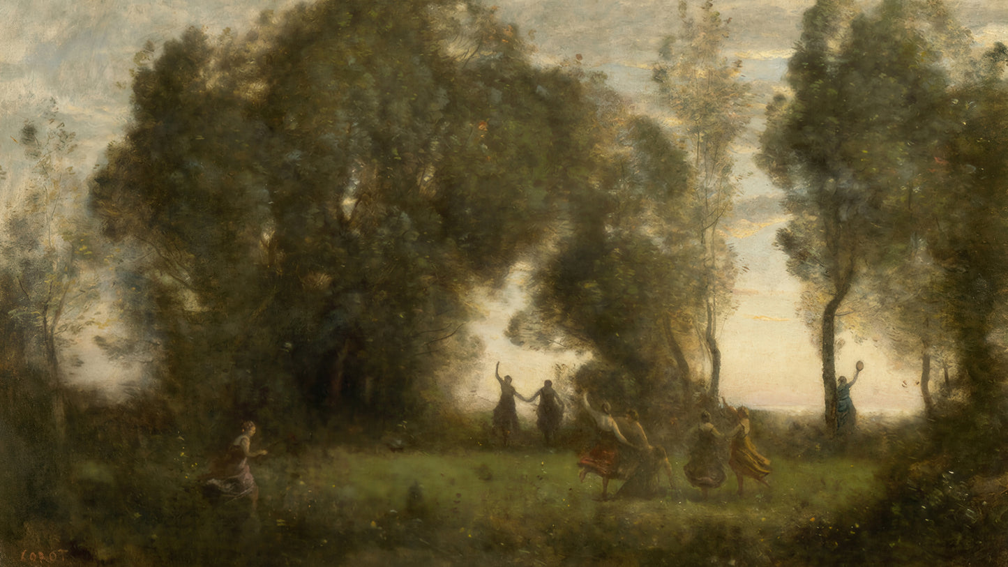Morning Calm – Dewy fields and early sunrises 16:9 Tv Art, set of 4 unframed images, Corot, Levitan, Inness, Sisley - ArtRemade