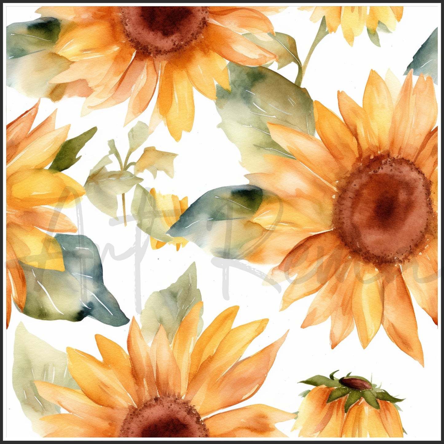 Strawberry Sunflower Art Digital Paper pack, seamless pattern / tiles, 3072 x 3072 pixels, 300dpi, JPEG, SVG, 21 images - ArtRemade