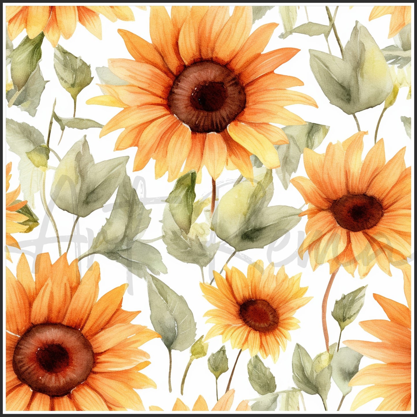 Strawberry Sunflower Art Digital Paper pack, seamless pattern / tiles, 3072 x 3072 pixels, 300dpi, JPEG, SVG, 21 images - ArtRemade
