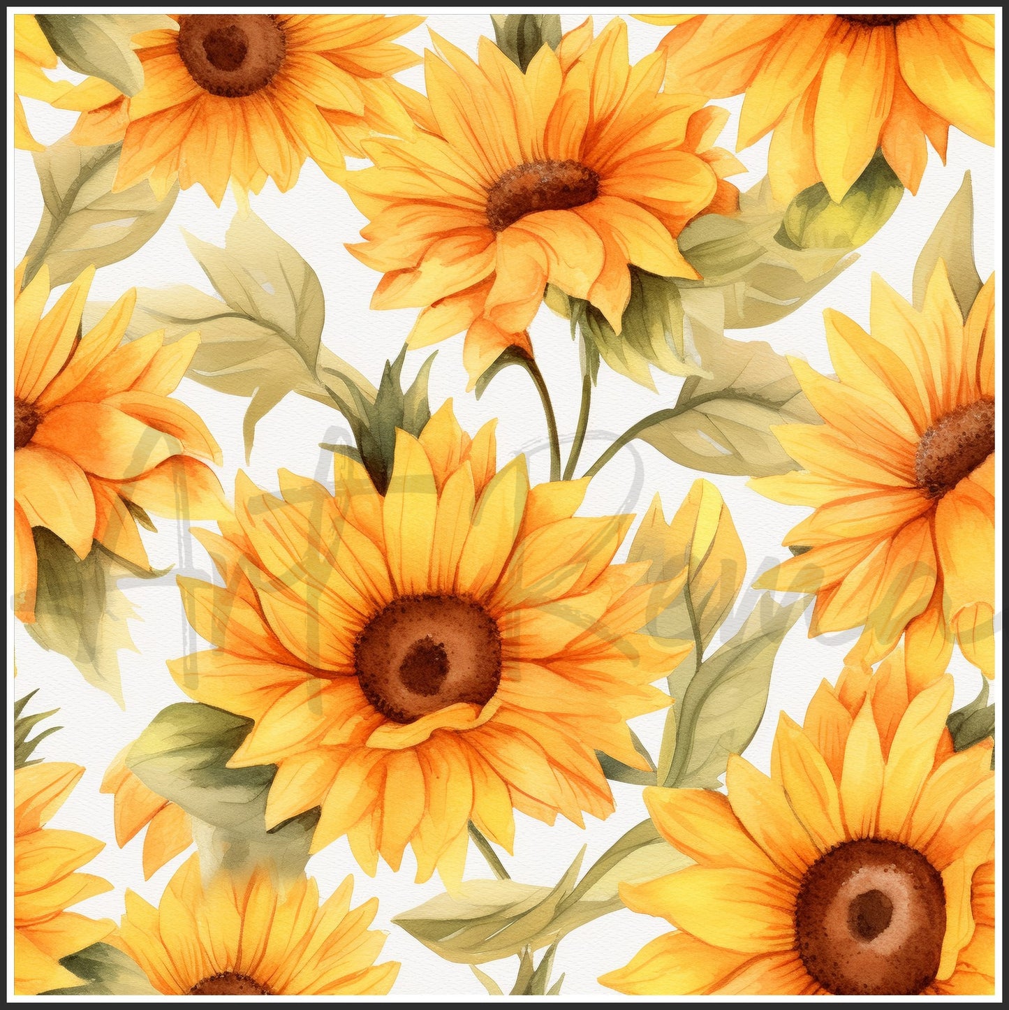 Strawberry Sunflower Art Digital Paper pack, seamless pattern / tiles, 3072 x 3072 pixels, 300dpi, JPEG, SVG, 21 images - ArtRemade
