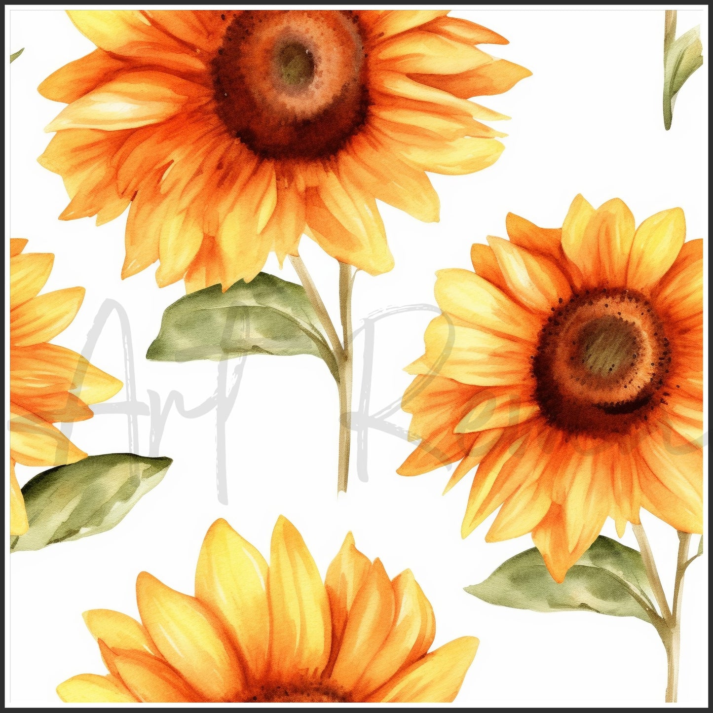 Strawberry Sunflower Art Digital Paper pack, seamless pattern / tiles, 3072 x 3072 pixels, 300dpi, JPEG, SVG, 21 images - ArtRemade
