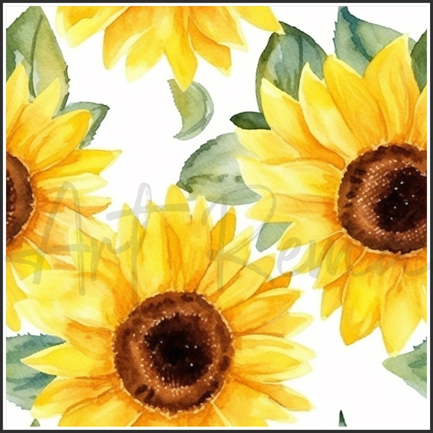 Yellow Sunflower Art Digital Paper pack, seamless pattern / tiles, 3072 x 3072 pixels, 300dpi, JPEG, SVG, 34 images - ArtRemade