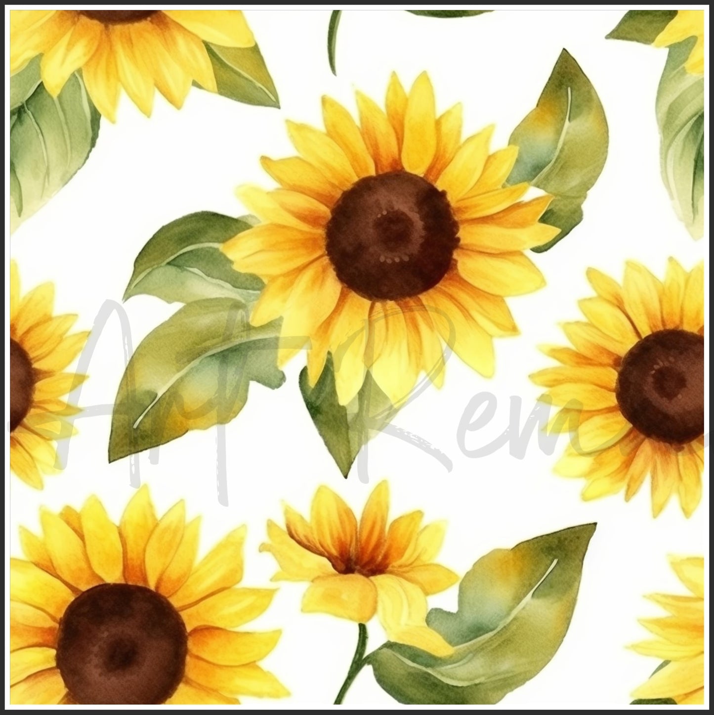 Yellow Sunflower Art Digital Paper pack, seamless pattern / tiles, 3072 x 3072 pixels, 300dpi, JPEG, SVG, 34 images - ArtRemade
