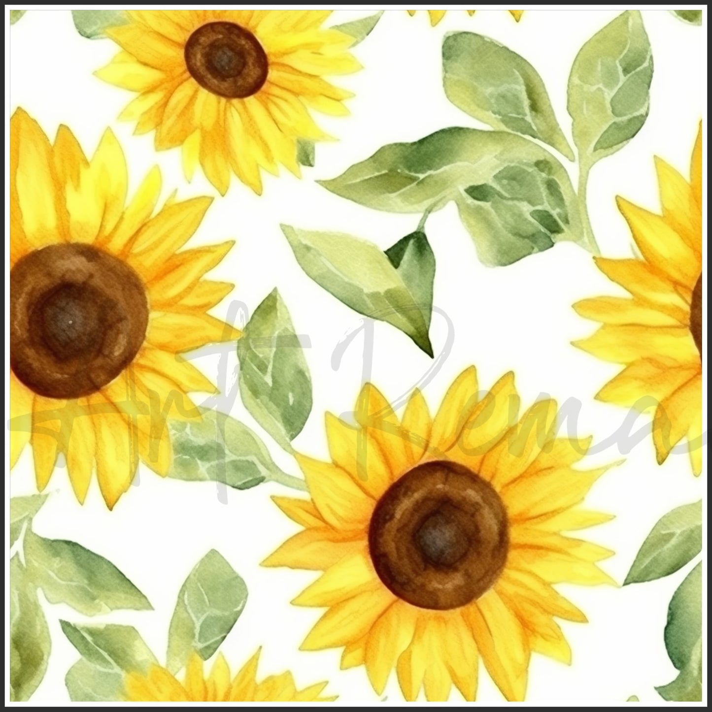 Yellow Sunflower Art Digital Paper pack, seamless pattern / tiles, 3072 x 3072 pixels, 300dpi, JPEG, SVG, 34 images - ArtRemade