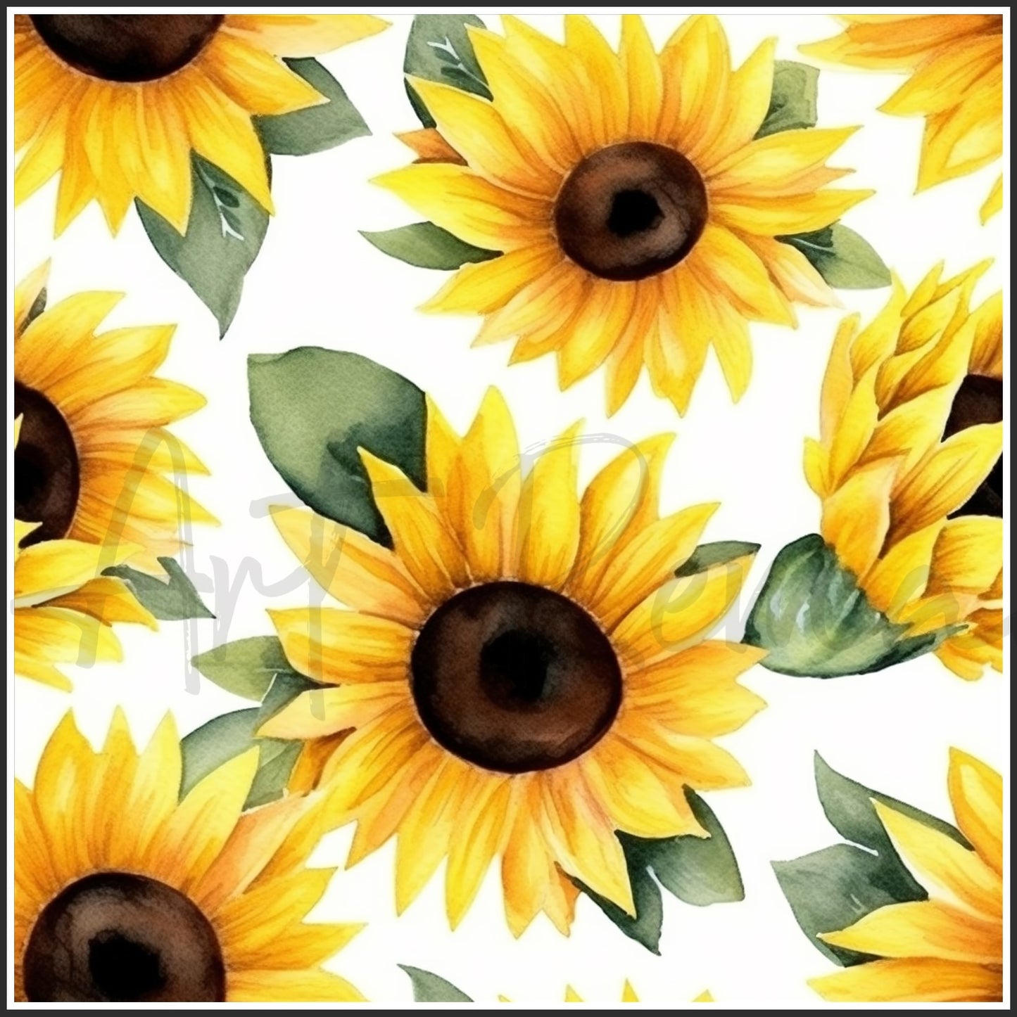 Yellow Sunflower Art Digital Paper pack, seamless pattern / tiles, 3072 x 3072 pixels, 300dpi, JPEG, SVG, 34 images - ArtRemade