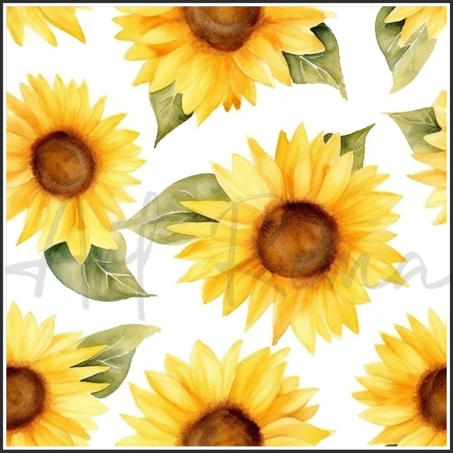 Yellow Sunflower Art Digital Paper pack, seamless pattern / tiles, 3072 x 3072 pixels, 300dpi, JPEG, SVG, 34 images - ArtRemade