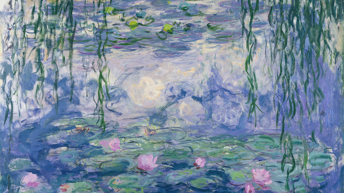 Classic Monet Landscapes - Impressionist Digital Prints for Home Display (16:9)