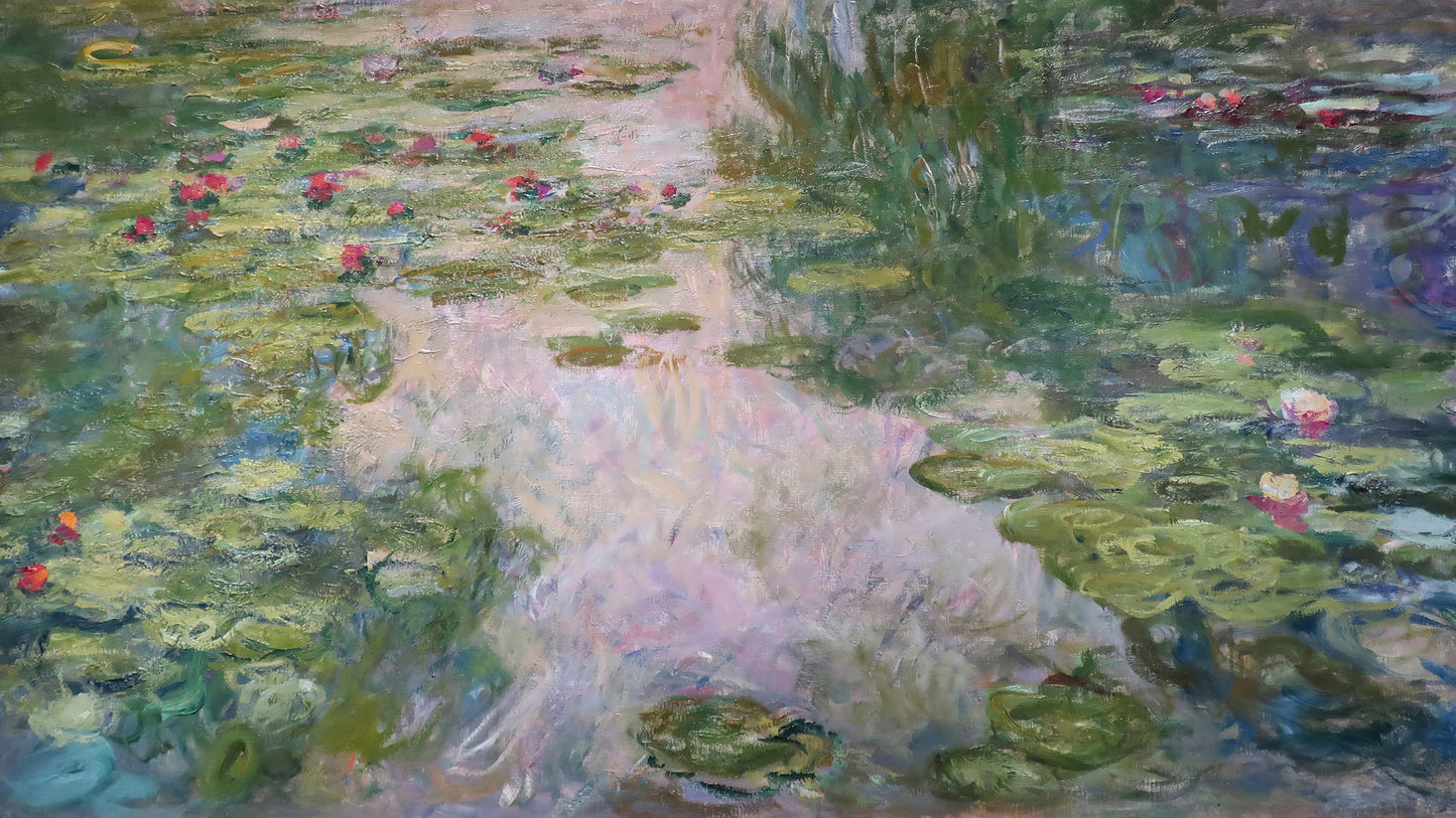 Monet Water Reflections - Seine River Impressionist Paintings for TV Display (16:9)