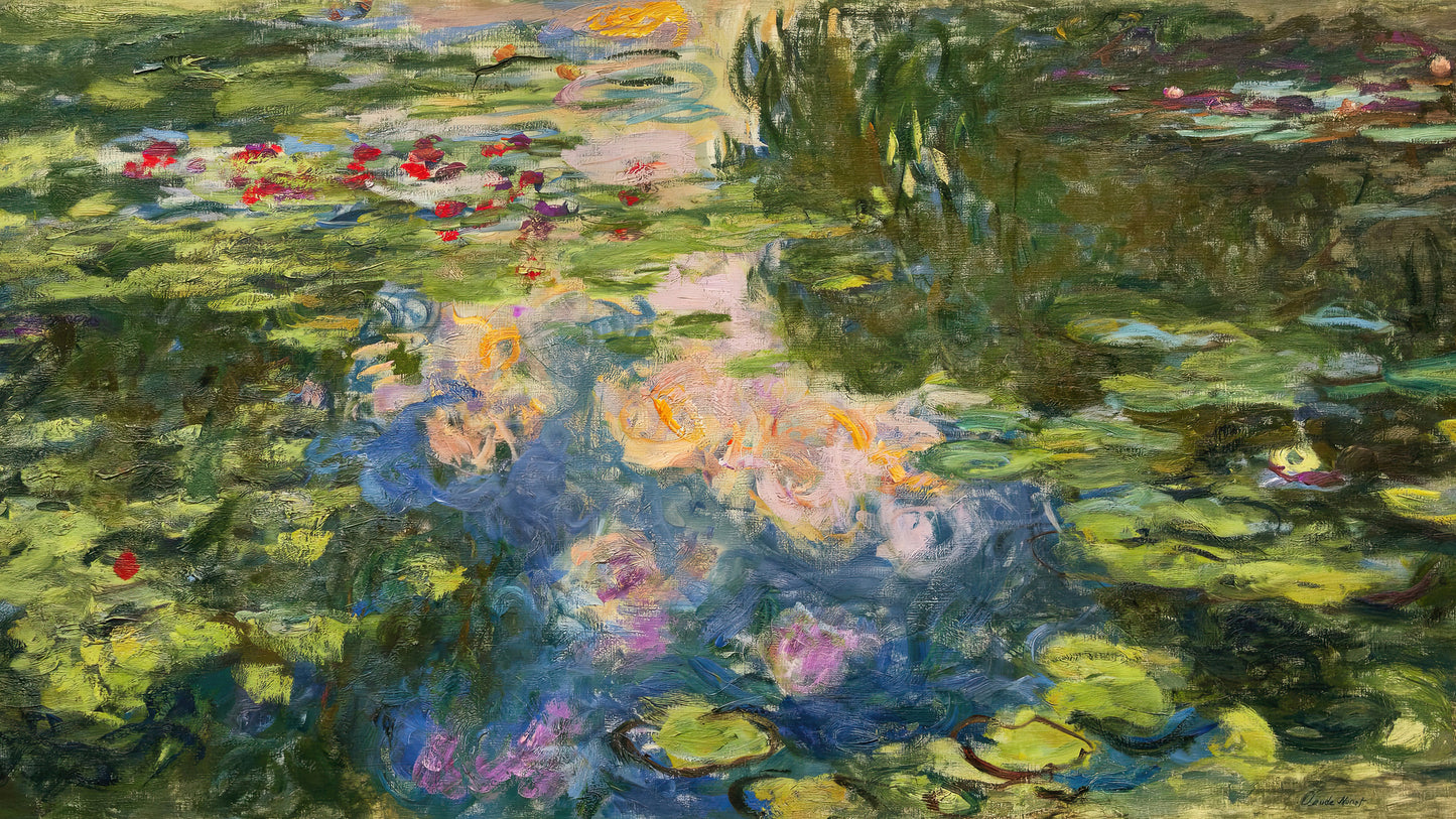 Monet Impressionist Art Collection - Water Lilies & Garden Paintings for TV Display (16:9)