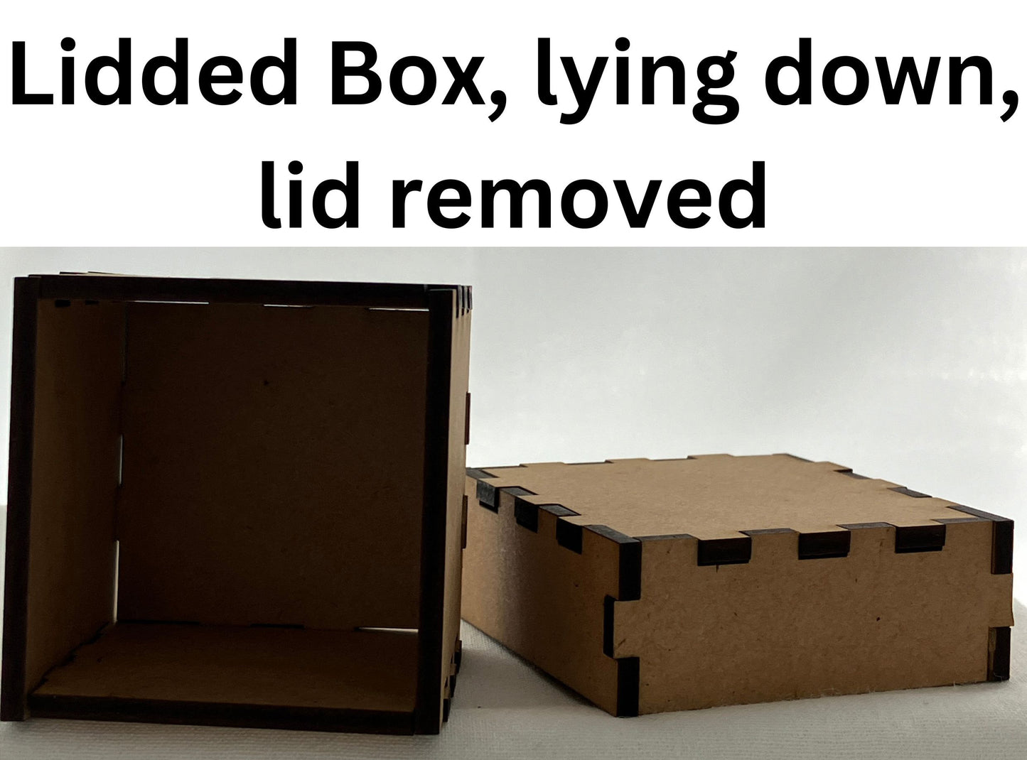Custom made boxes, laser cut, made to order, 3mm MDF ready to paint up to a maximum of 200mm per side - ArtRemade