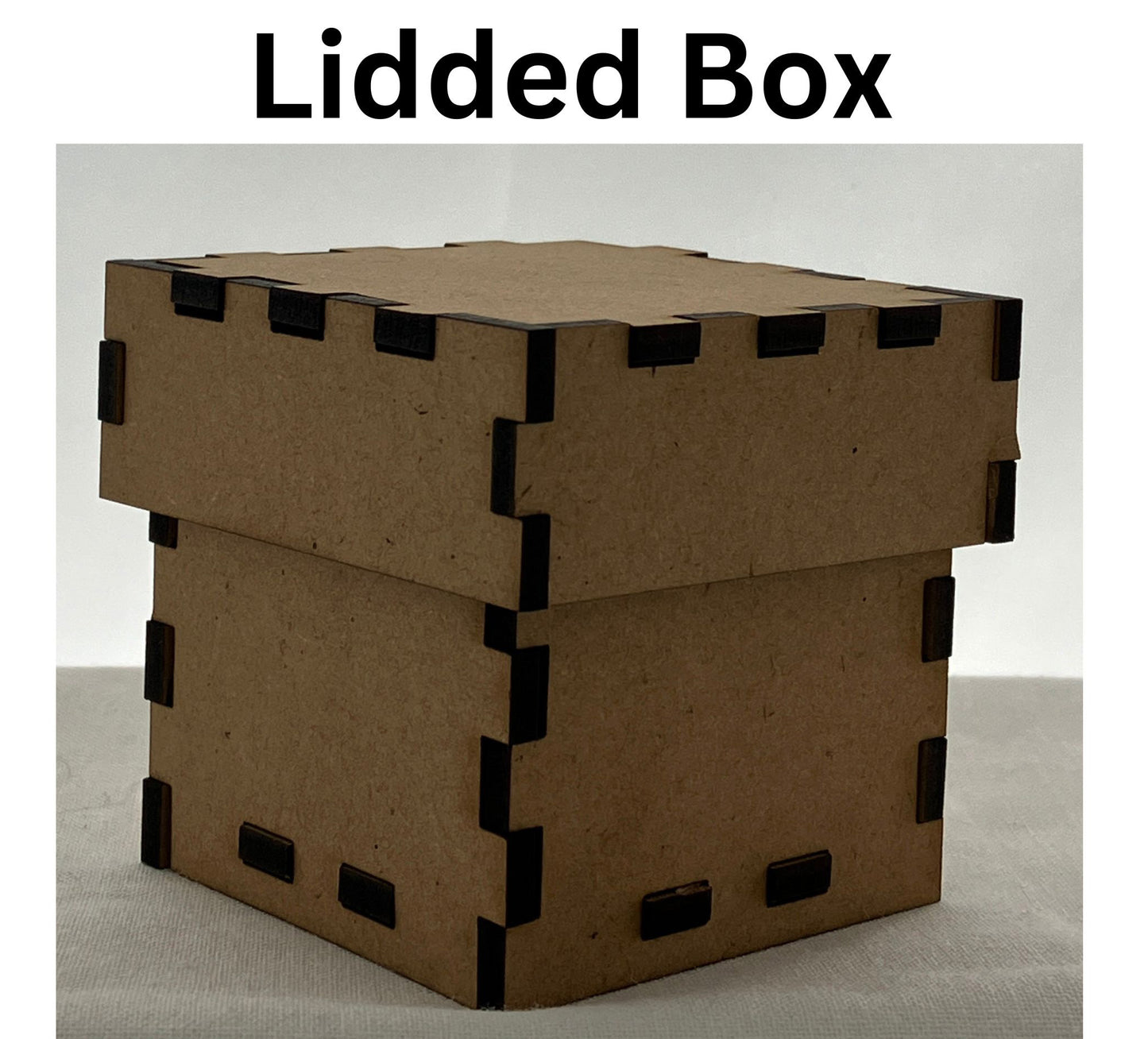 Custom made boxes, laser cut, made to order, 3mm MDF ready to paint up to a maximum of 200mm per side - ArtRemade