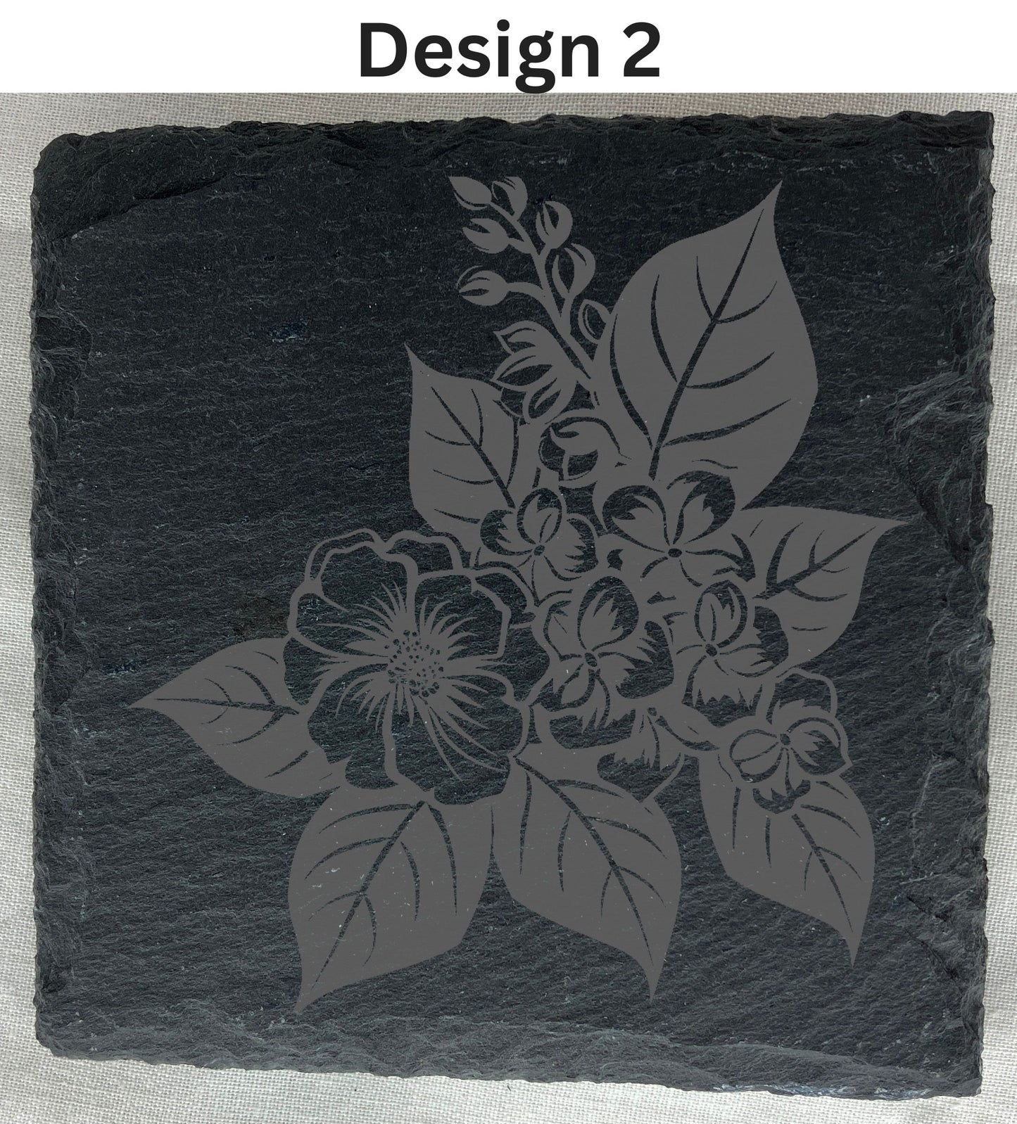 Slate Coaster that can be laser engraved with any message, any image, great gift for her, weddings etc
