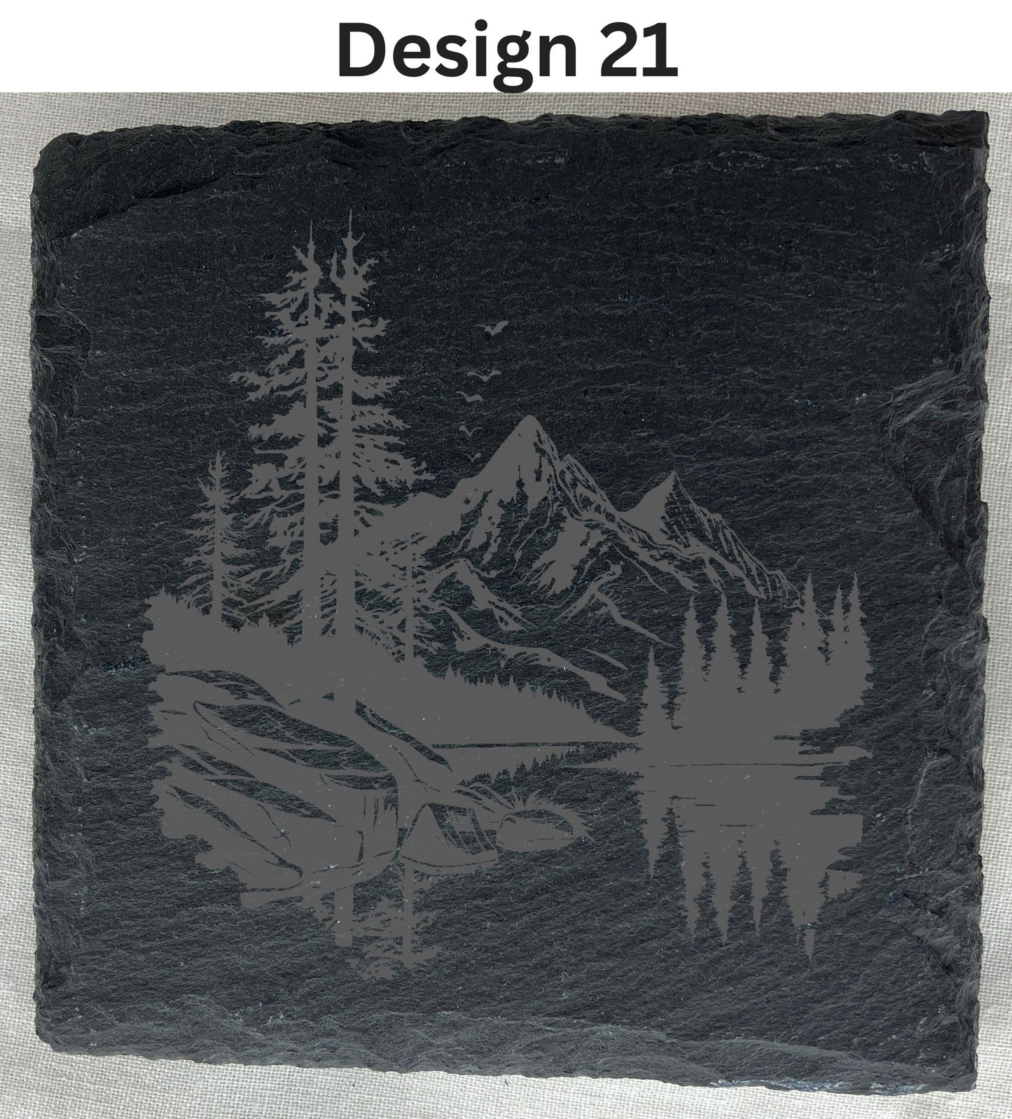 Slate Coaster that can be laser engraved with any message, any image, great gift for her, weddings etc