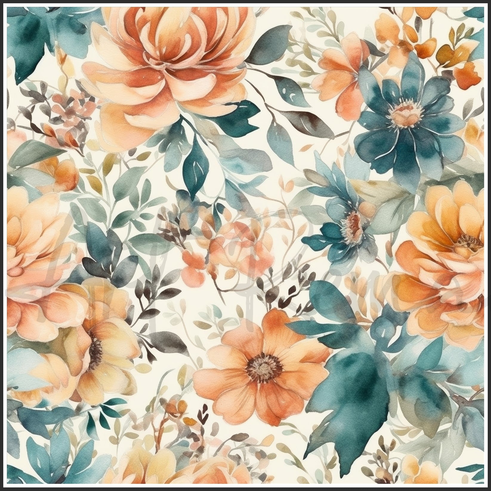Old Fashioned Flowers Art Digital Paper pack, seamless pattern / tiles, 3072 x 3072 pixels, 300dpi, JPEG, SVG, 32 images - ArtRemade