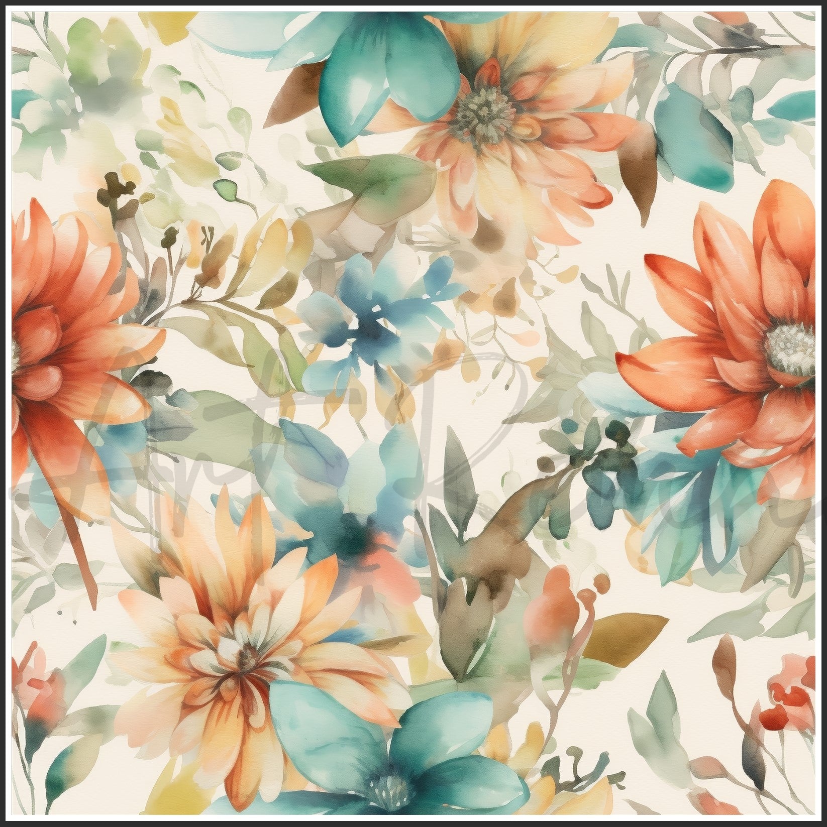 Old Fashioned Flowers Art Digital Paper pack, seamless pattern / tiles, 3072 x 3072 pixels, 300dpi, JPEG, SVG, 32 images - ArtRemade