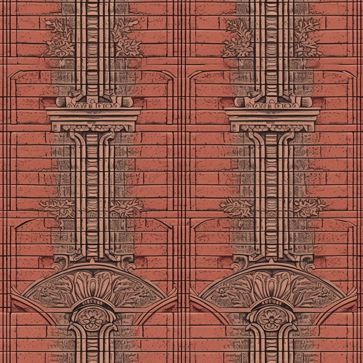 Brick seamless tiles, perfect for Interior designers, architects, game designers and more. 300 DPI, 2048*2048 px