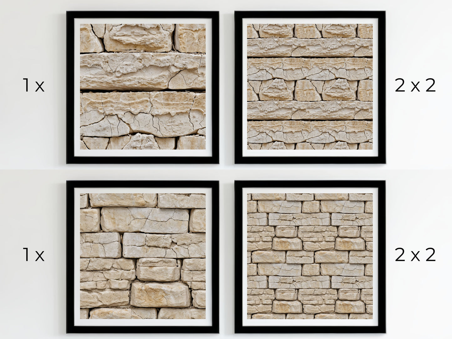 Beige Brick Wall pack, seamless pattern / seamless texture 2048*2048 pixels, 300dpi, PNG 10 images