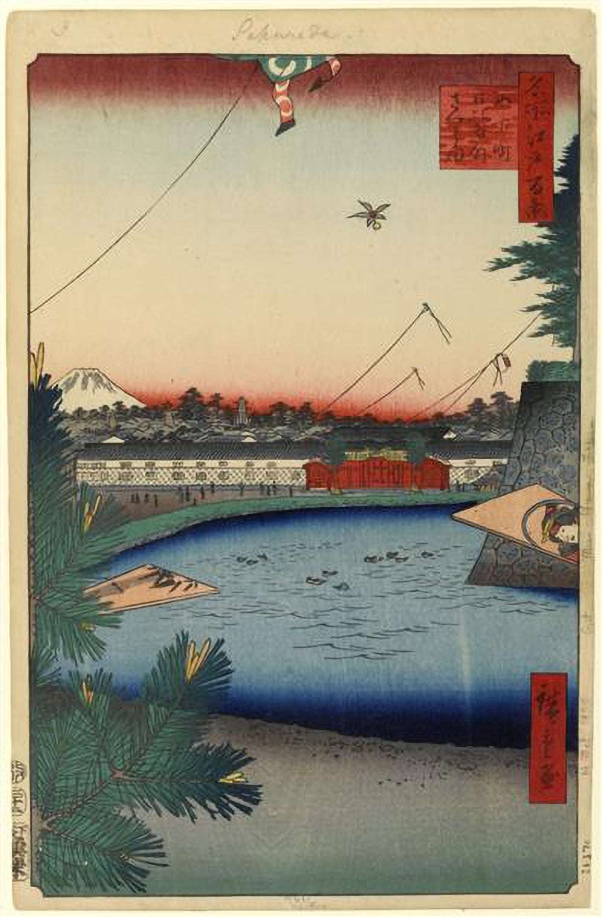 Utagawa Hiroshige Digital image download, Parts 1-5 of the One Hundred Famous Views of Edo series - ArtRemade