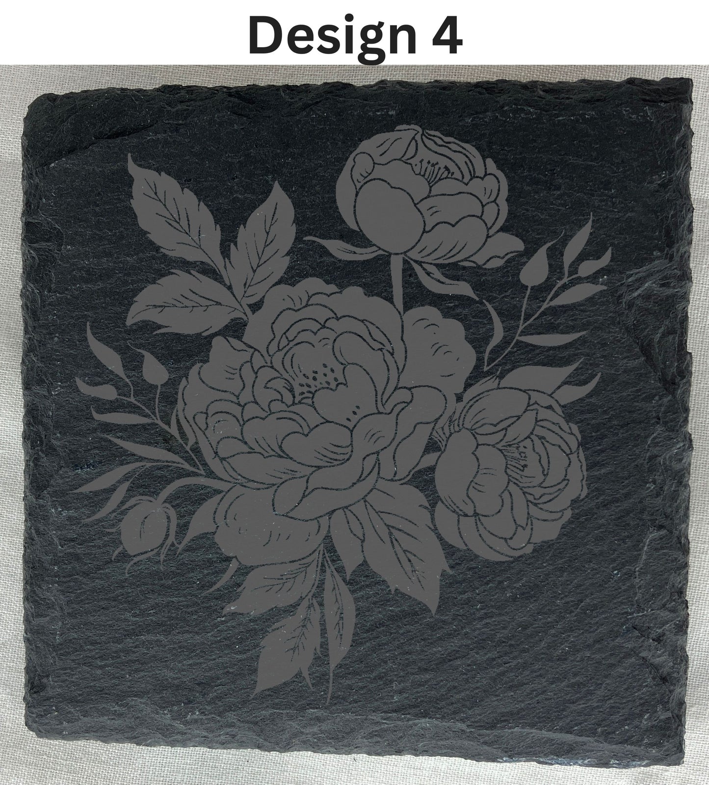 Slate Coaster that can be laser engraved with any message, any image, great gift for her, weddings etc