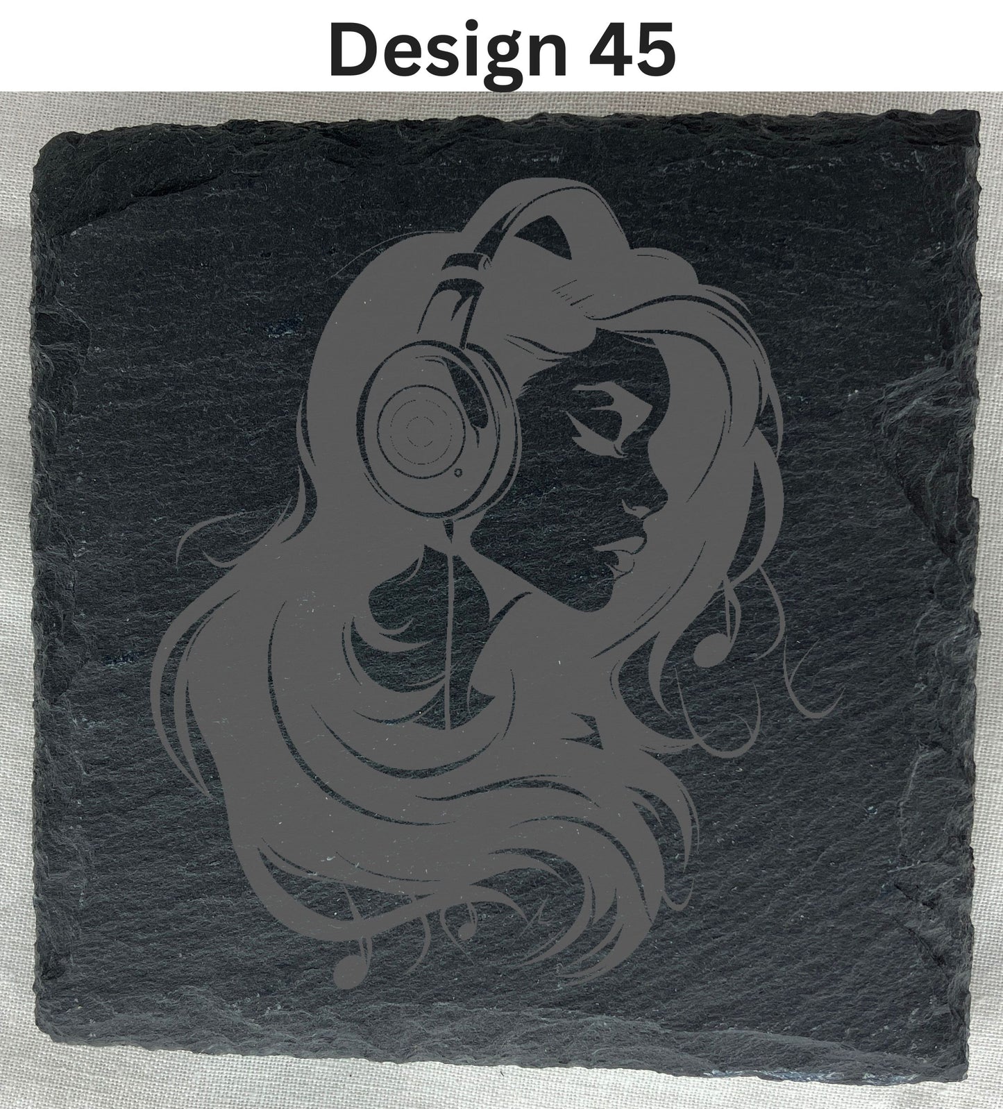 Slate Coaster that can be laser engraved with any message, any image, great gift for her, weddings etc