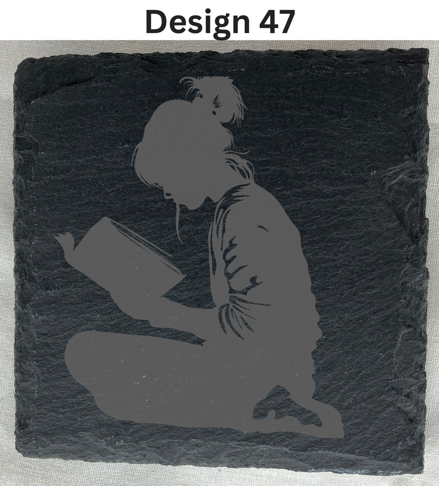 Slate Coaster that can be laser engraved with any message, any image, great gift for her, weddings etc