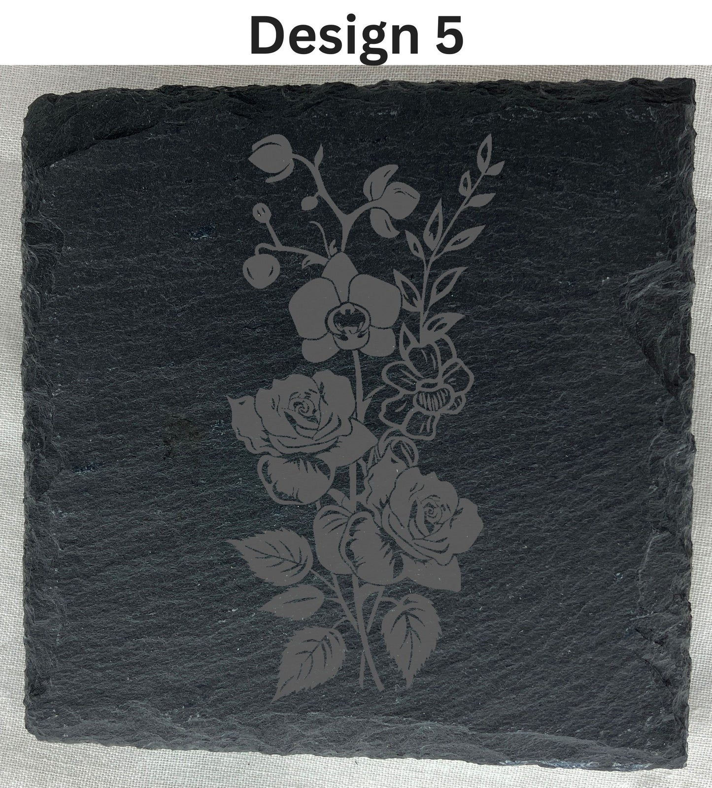 Slate Coaster that can be laser engraved with any message, any image, great gift for her, weddings etc