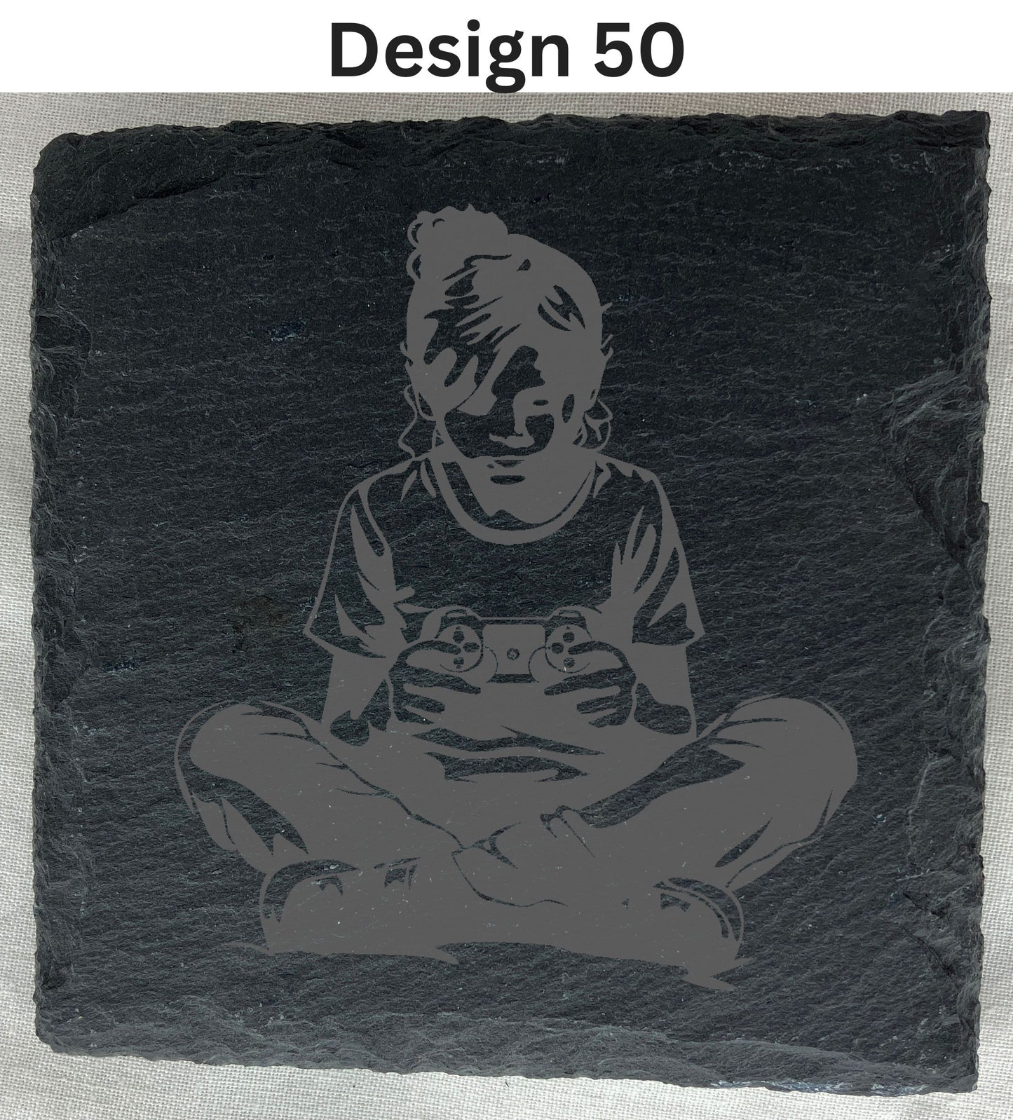 Slate Coaster that can be laser engraved with any message, any image, great gift for her, weddings etc