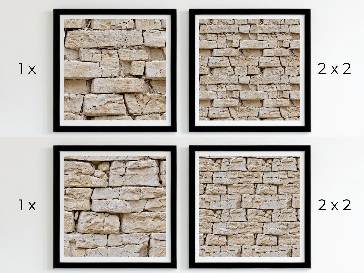 Beige Brick Wall pack, seamless pattern / seamless texture 2048*2048 pixels, 300dpi, PNG 10 images