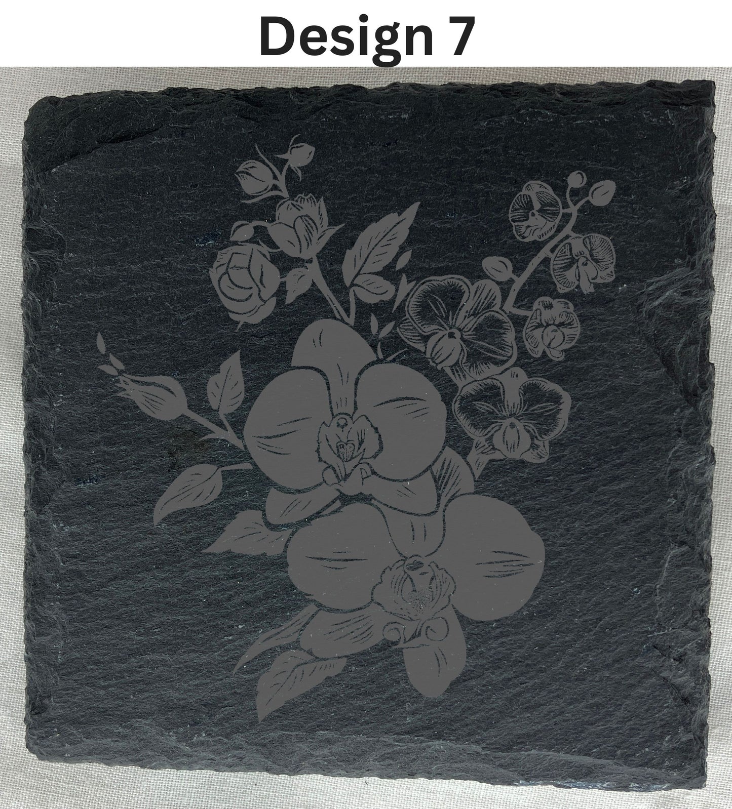 Slate Coaster that can be laser engraved with any message, any image, great gift for her, weddings etc