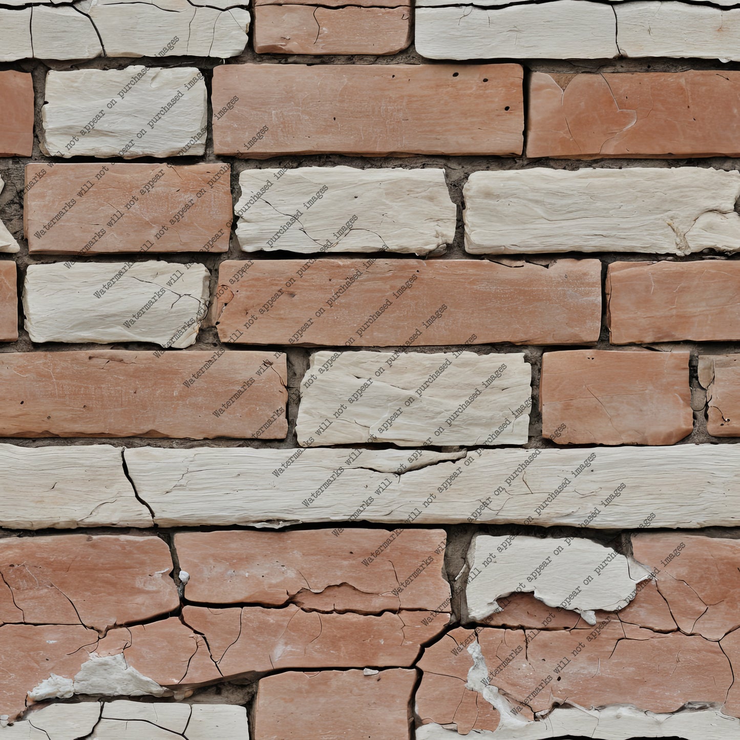 Orange and Beige Brick pack, seamless pattern / tiles / texture 2048*2048 pixels, 300dpi, PNG 10 images - ArtRemade