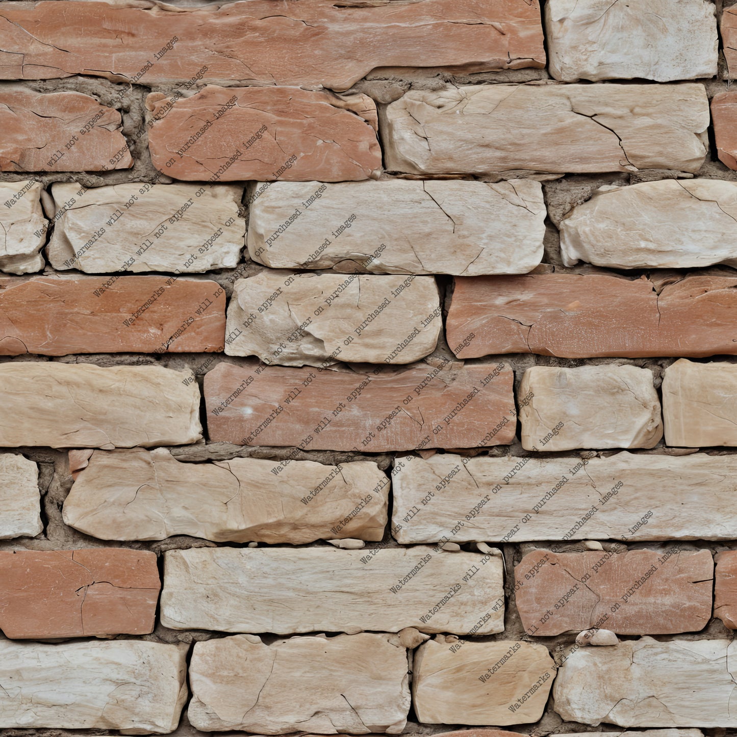 Orange and Beige Brick pack, seamless pattern / tiles / texture 2048*2048 pixels, 300dpi, PNG 10 images - ArtRemade