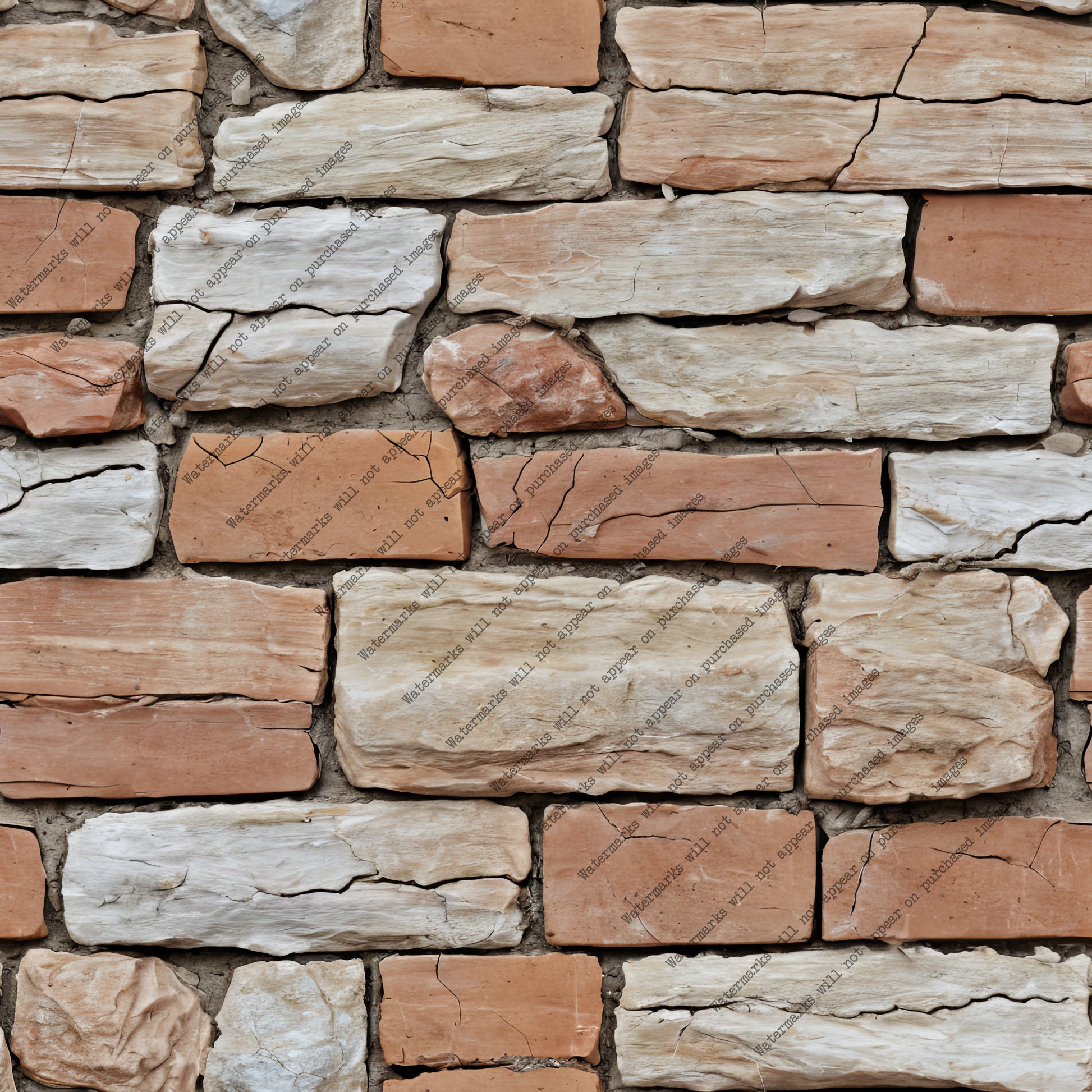 Orange and Beige Brick pack, seamless pattern / tiles / texture 2048*2048 pixels, 300dpi, PNG 10 images - ArtRemade