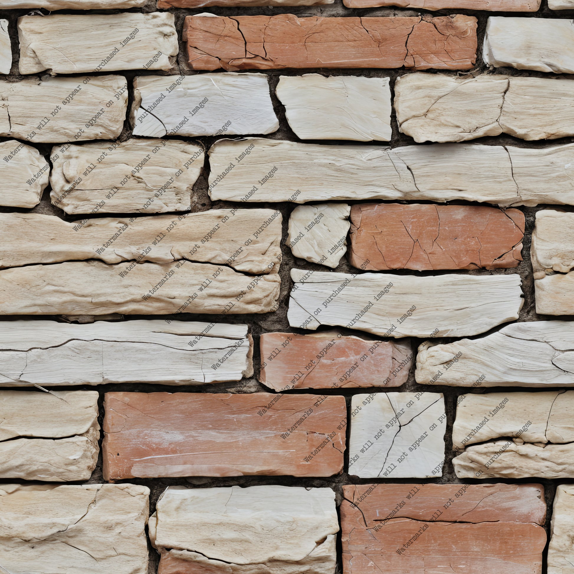 Orange and Beige Brick pack, seamless pattern / tiles / texture 2048*2048 pixels, 300dpi, PNG 10 images - ArtRemade