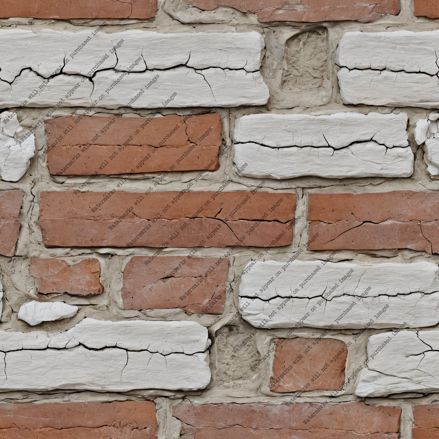 Orange and Beige Brick pack, seamless pattern / tiles / texture 2048*2048 pixels, 300dpi, PNG 10 images - ArtRemade