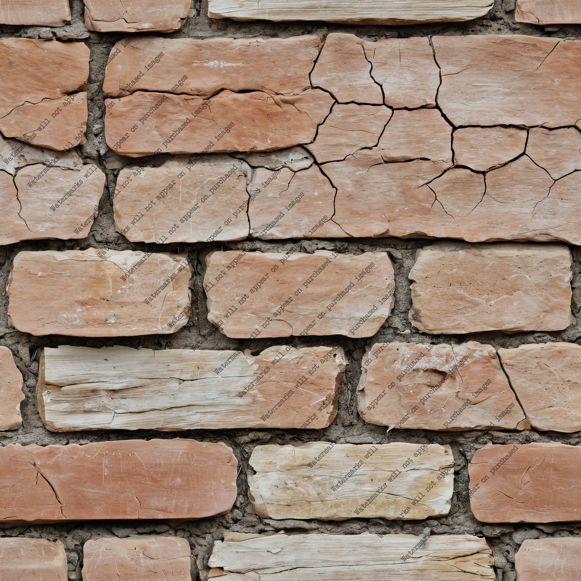 Orange and Beige Brick pack, seamless pattern / tiles / texture 2048*2048 pixels, 300dpi, PNG 10 images - ArtRemade