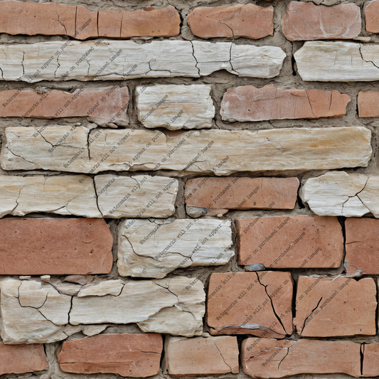 Beige and Orange Brick Wall pack, seamless pattern / tiles / texture 2048*2048 pixels, 300dpi, PNG 10 images - ArtRemade