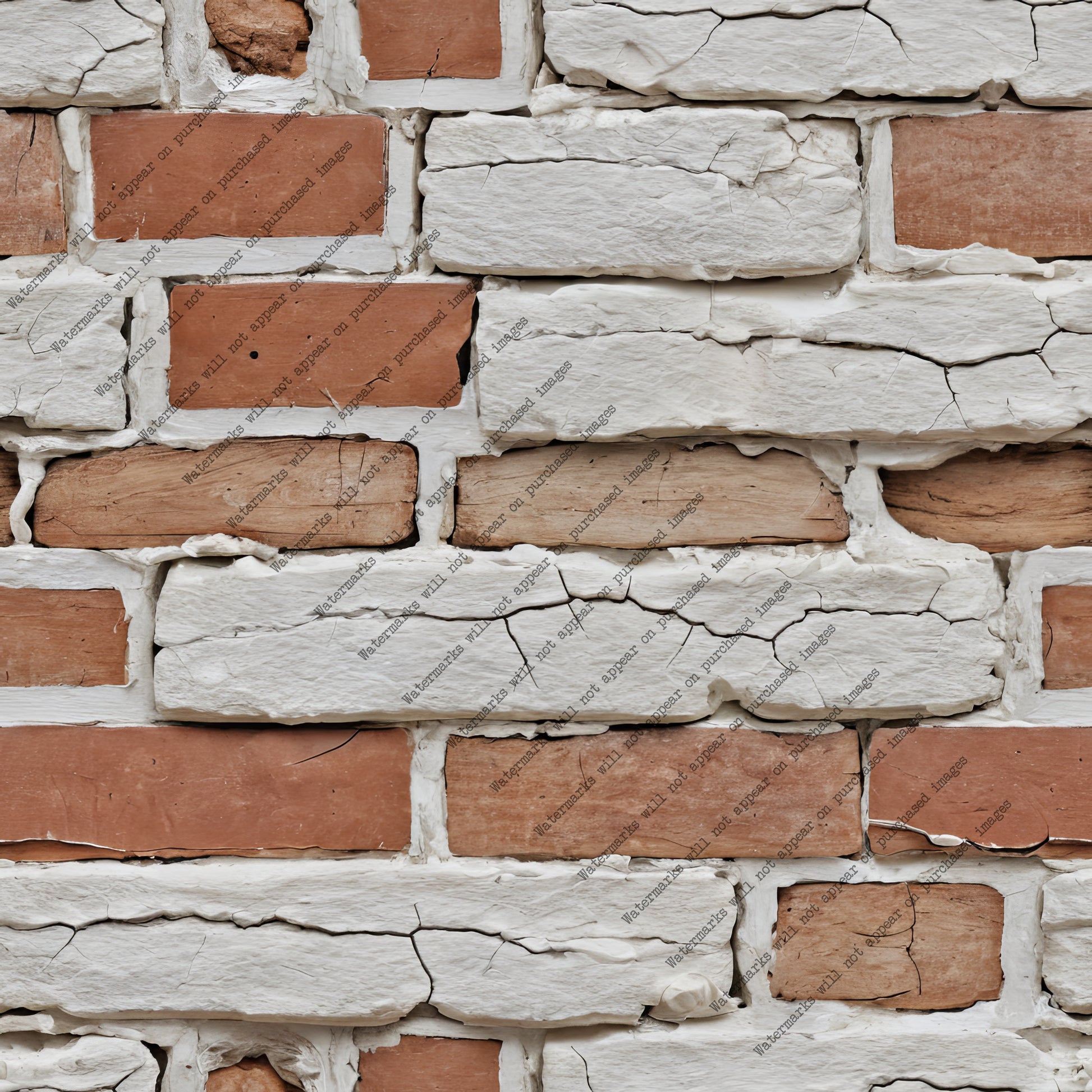Beige and Orange Brick Wall pack, seamless pattern / tiles / texture 2048*2048 pixels, 300dpi, PNG 10 images - ArtRemade