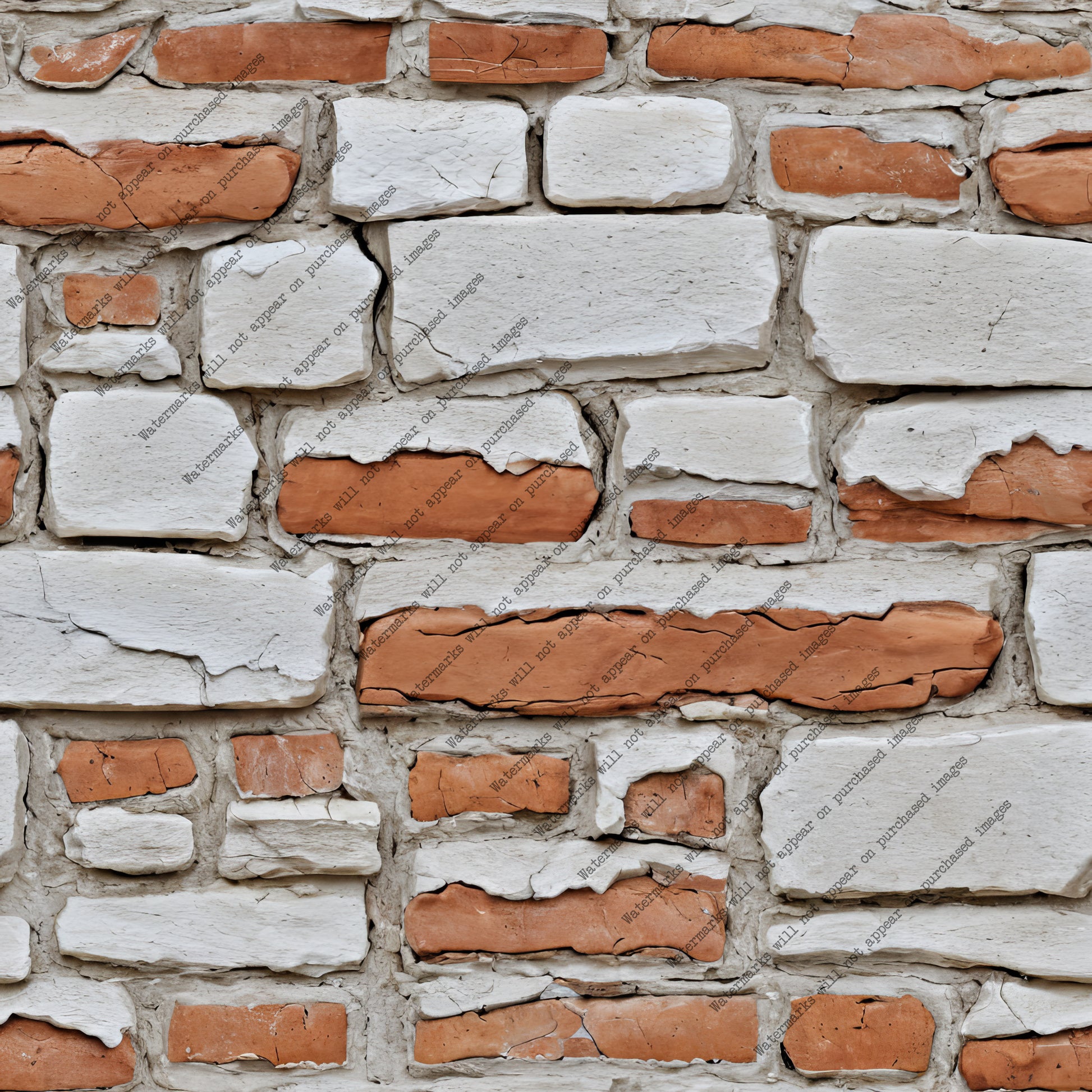 Beige and Orange Brick Wall pack, seamless pattern / tiles / texture 2048*2048 pixels, 300dpi, PNG 10 images - ArtRemade