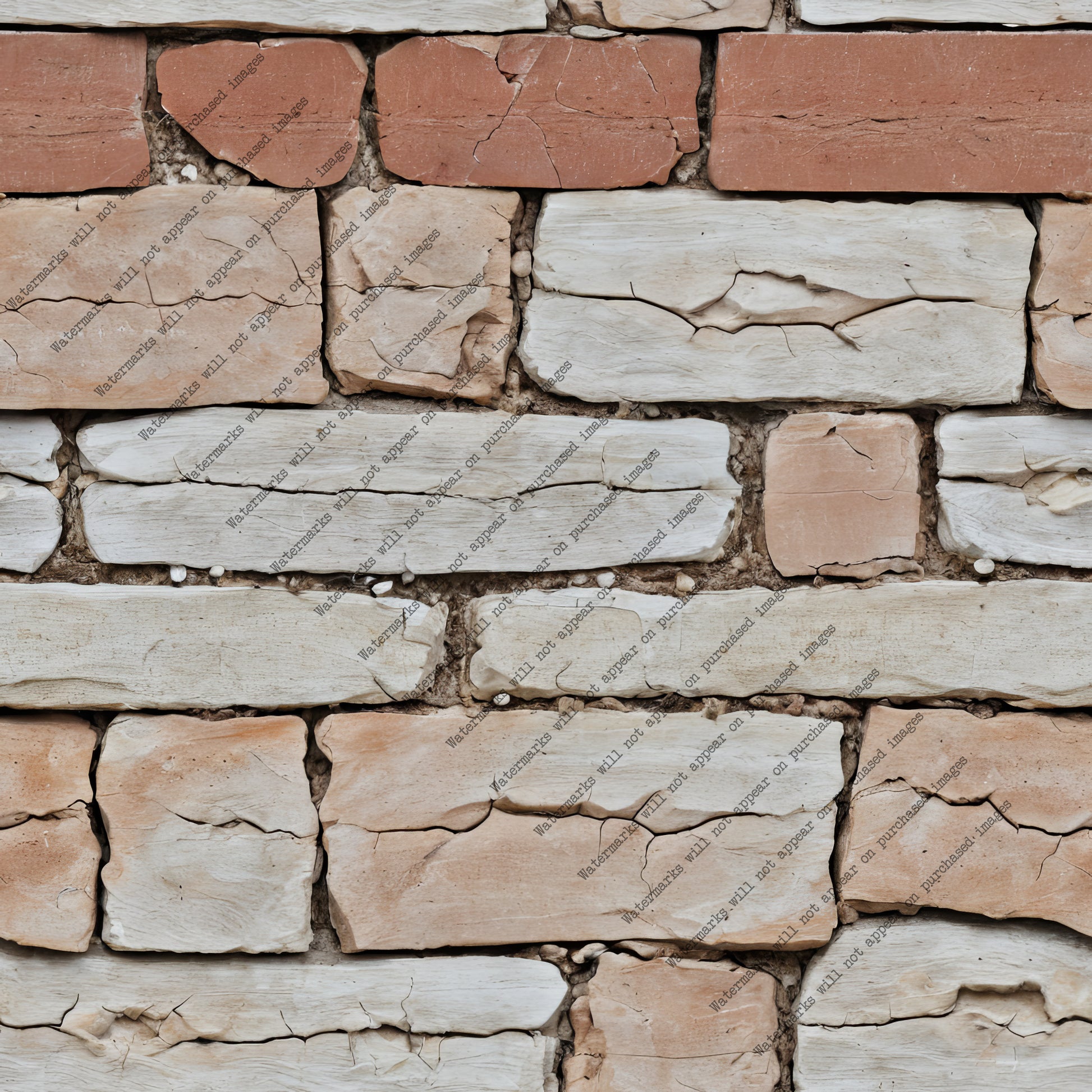 Beige and Orange Brick Wall pack, seamless pattern / tiles / texture 2048*2048 pixels, 300dpi, PNG 10 images - ArtRemade