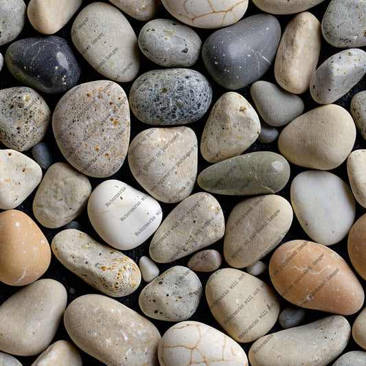 River Pebble pack, seamless pattern / tiles / texture 2048*2048 pixels, 300dpi, PNG 10 images - ArtRemade