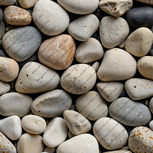 River Pebble pack, seamless pattern / tiles / texture 2048*2048 pixels, 300dpi, PNG 10 images - ArtRemade