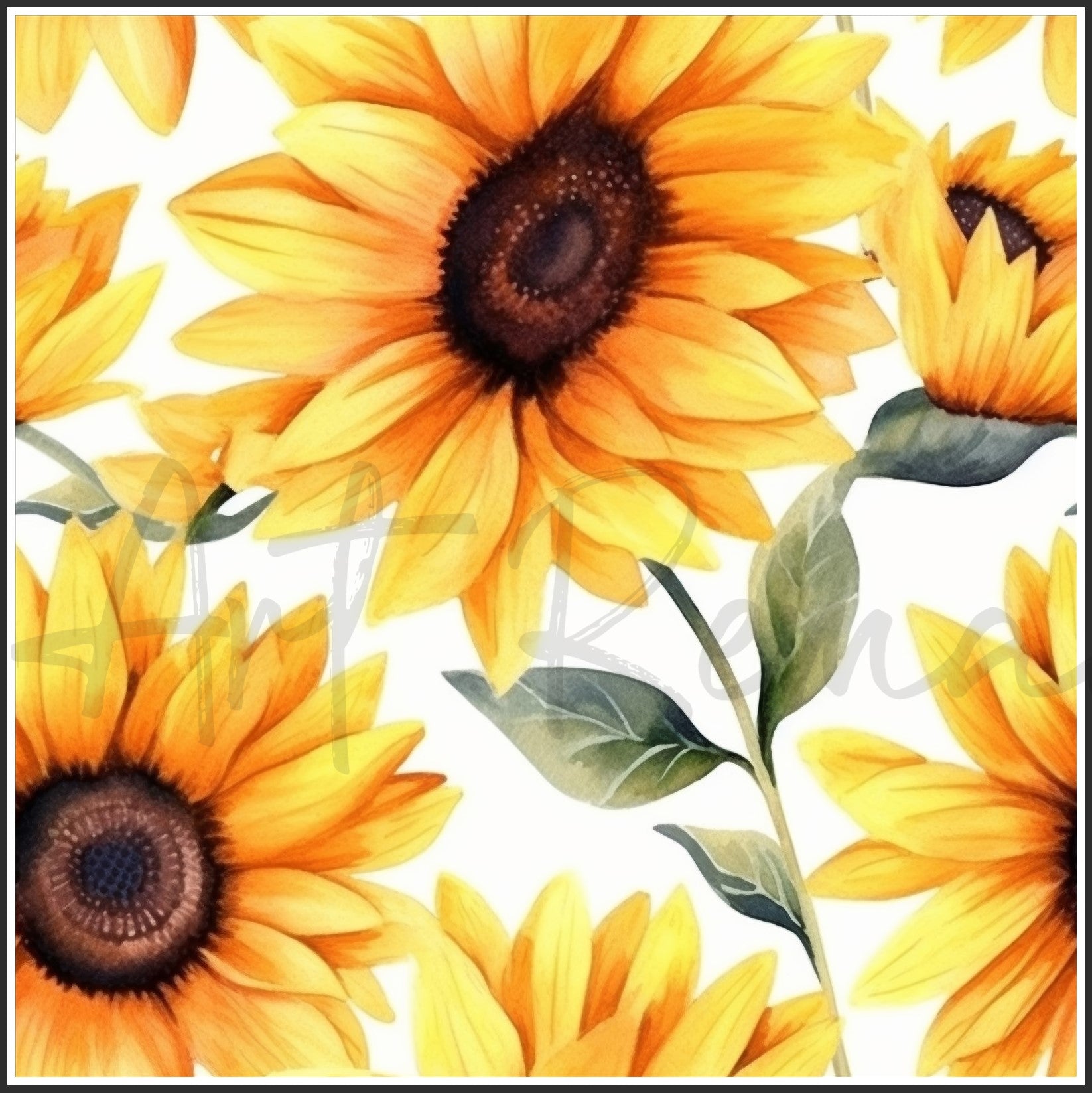 Bicolor Sunflower Art Digital Paper pack, seamless pattern / tiles, 3072 x 3072 pixels, 300dpi, JPEG, SVG, 29 images - ArtRemade