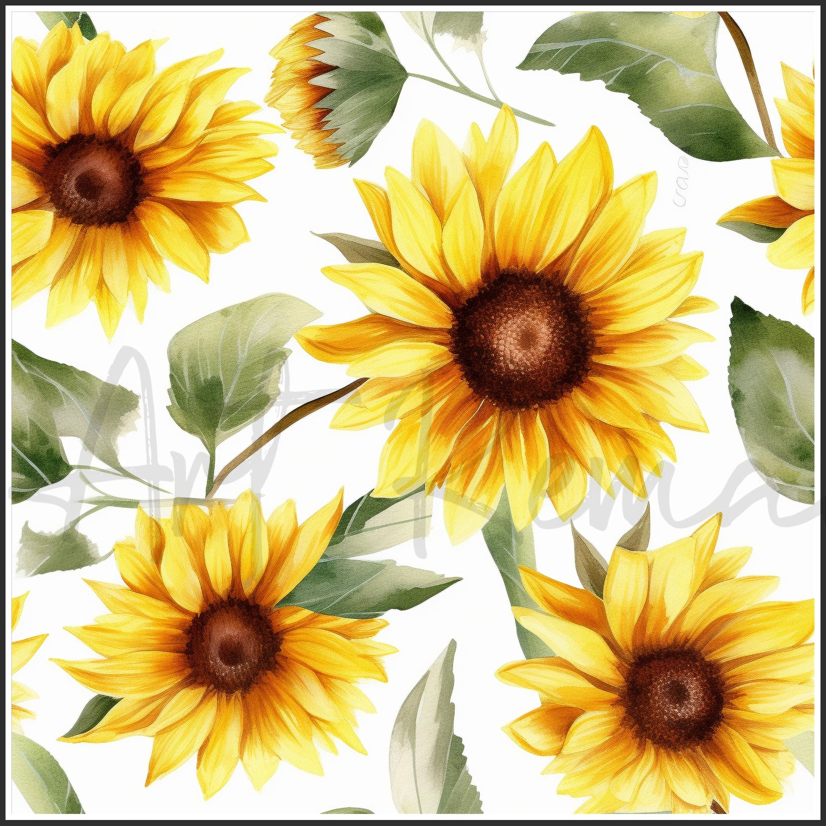 Bicolor Sunflower Art Digital Paper pack, seamless pattern / tiles, 3072 x 3072 pixels, 300dpi, JPEG, SVG, 29 images - ArtRemade