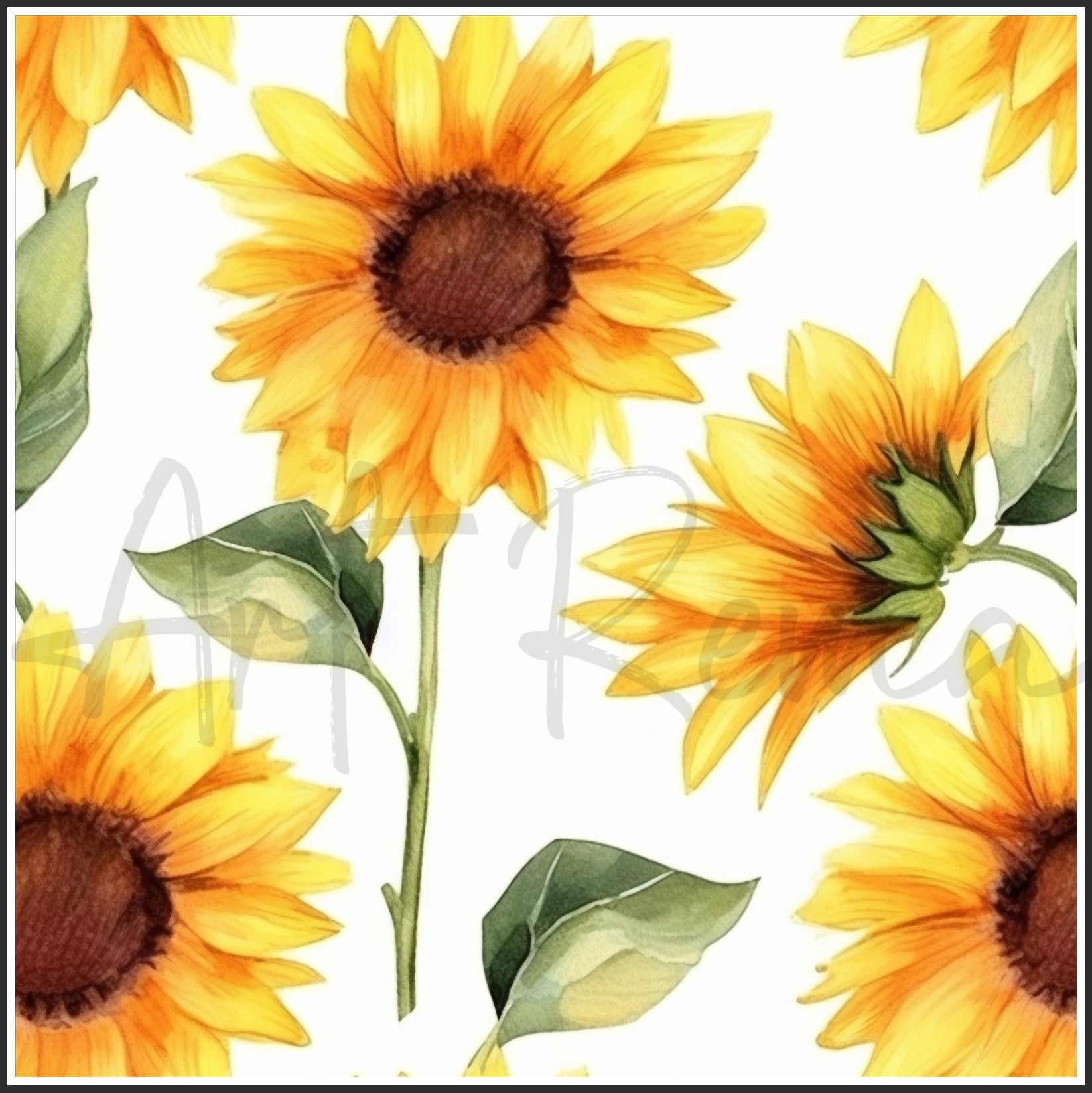 Bicolor Sunflower Art Digital Paper pack, seamless pattern / tiles, 3072 x 3072 pixels, 300dpi, JPEG, SVG, 29 images - ArtRemade