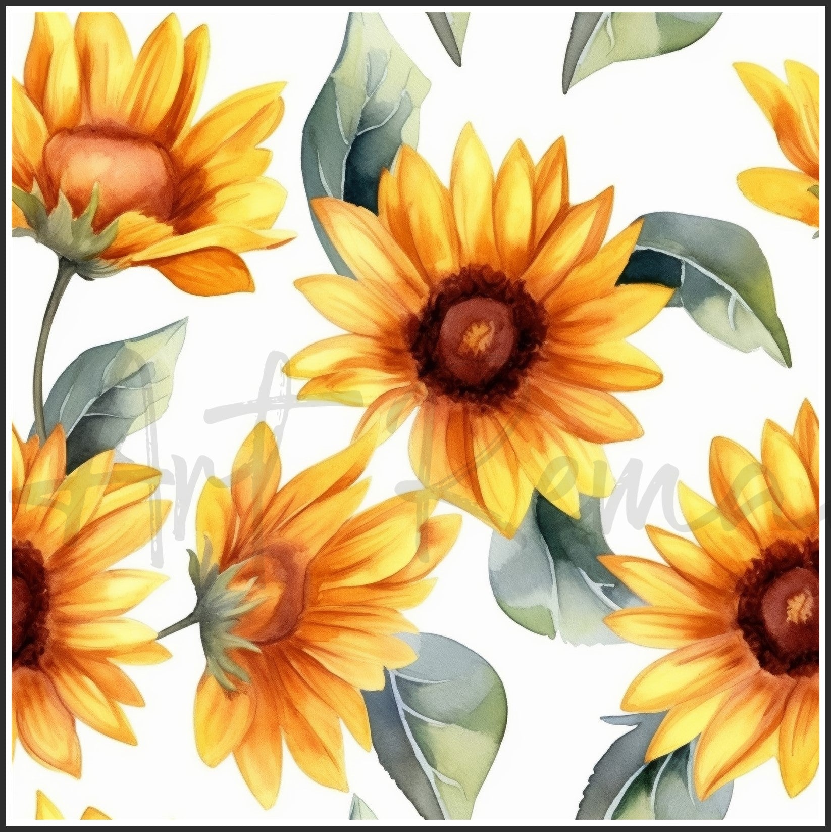 Bicolor Sunflower Art Digital Paper pack, seamless pattern / tiles, 3072 x 3072 pixels, 300dpi, JPEG, SVG, 29 images - ArtRemade
